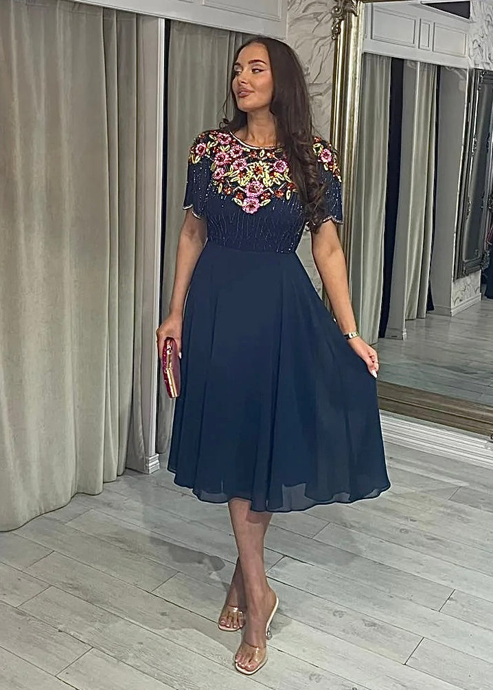 "Eden" Dress In Navy