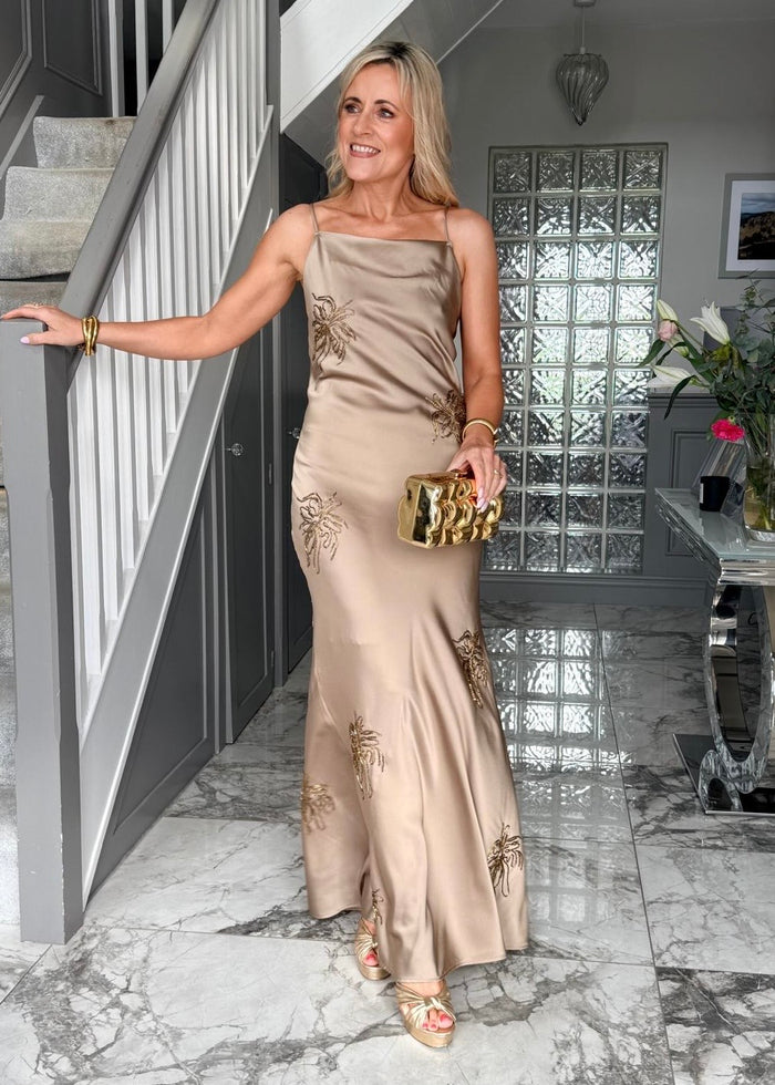 "Ala" Dress In Champagne