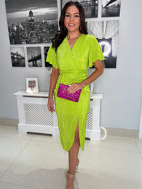“Tabby” Dress In Lime