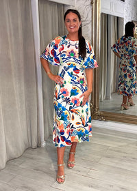 “Rebecca” Dress Multi Print