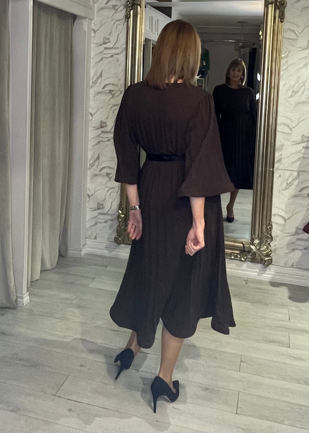 “Blair” Dress In Brown