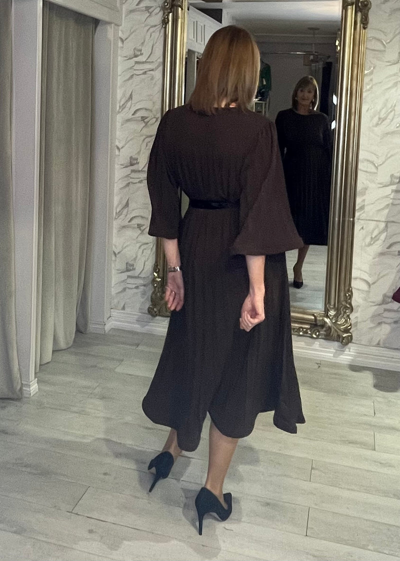 “Blair” Dress In Brown