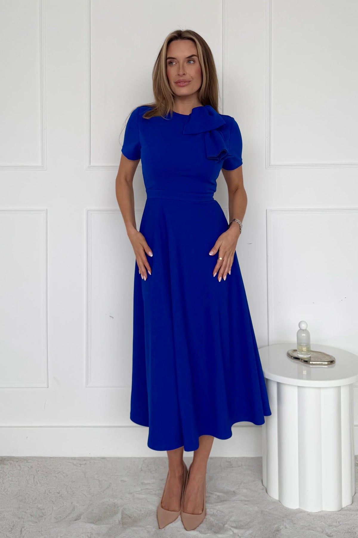 “Minta” Dress In Cobalt Blue