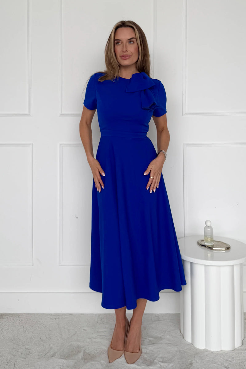 “Minta” Dress In Cobalt Blue
