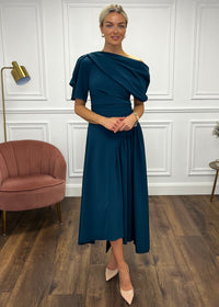 “Francesca” Dress In Teal