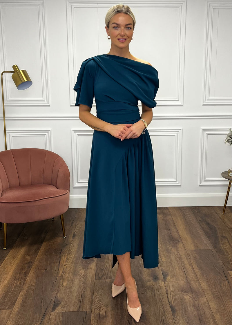 “Francesca” Dress In Teal