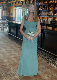 “Jolie” Bridesmaid Dress In Silver Fern