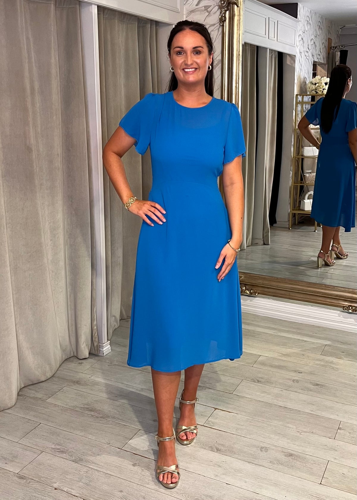 "Martina" Dress In Blue