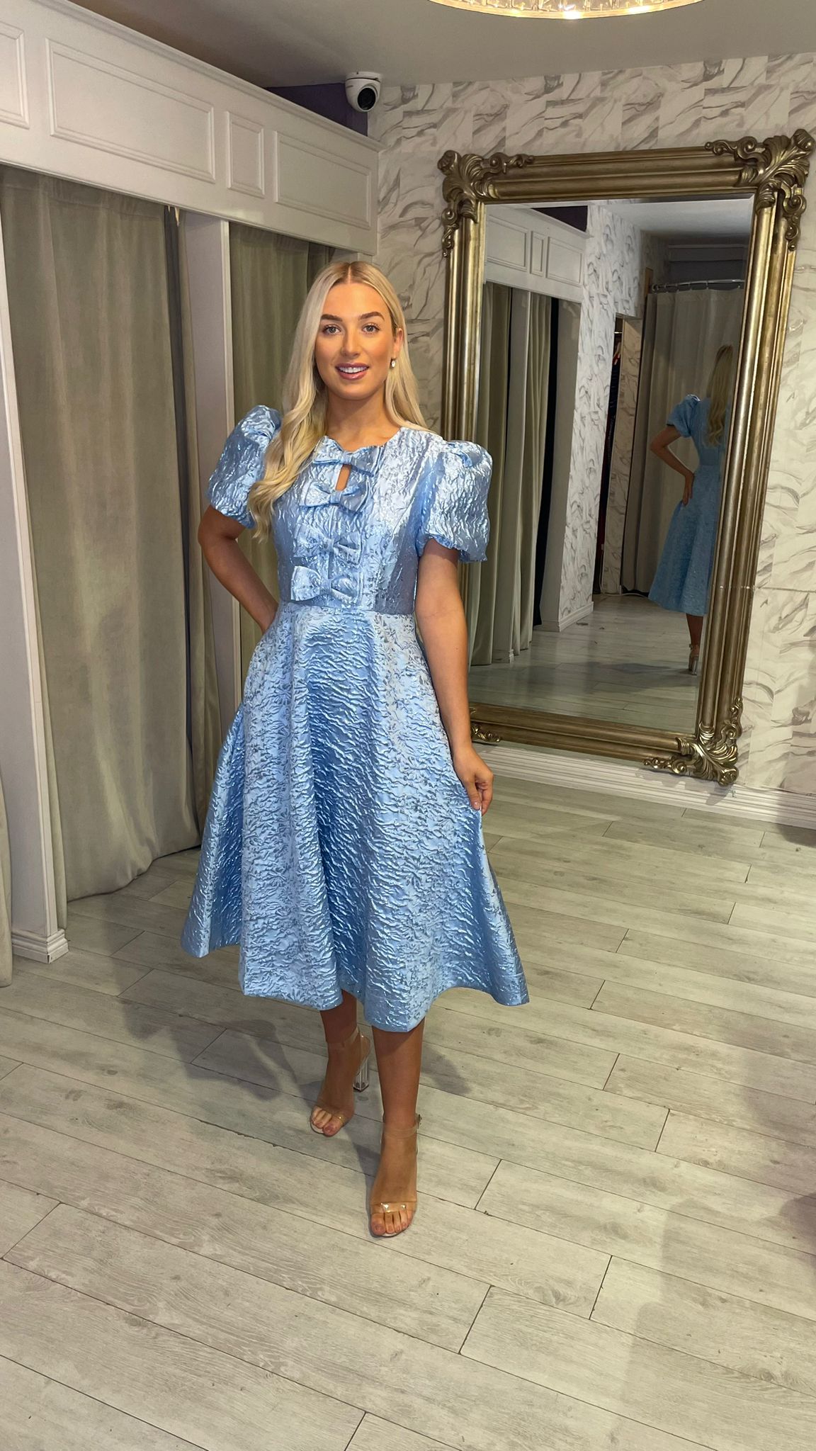 "Priya" Dress In Powder blue (Pre-Order)