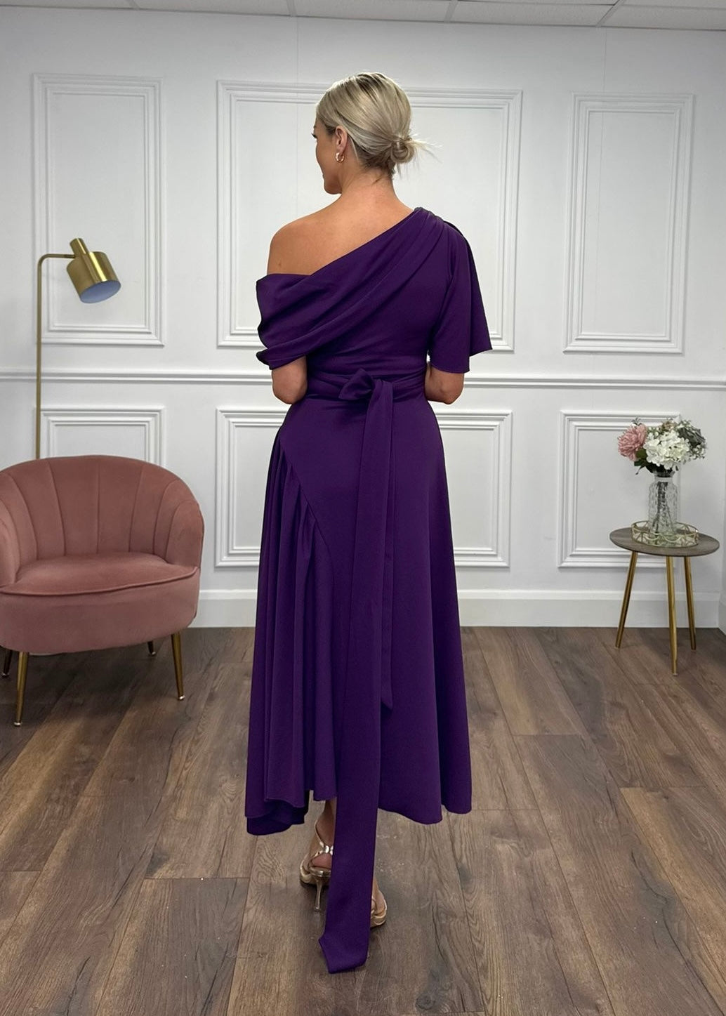 "Francesca" Dress In Purple
