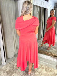 “Toni” Dress In Coral