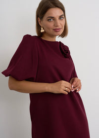 "Emery" Dress In Burgundy