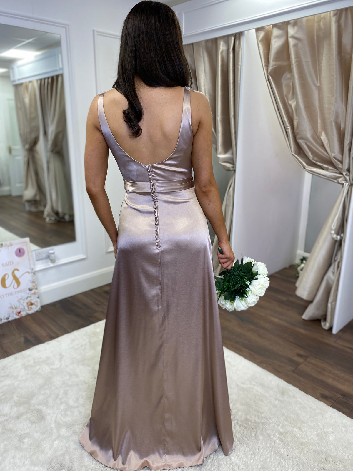 “Sasha” Bridesmaid Dress In Topaz