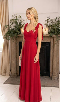 "Tilly” Bridesmaid Dress In Rouge