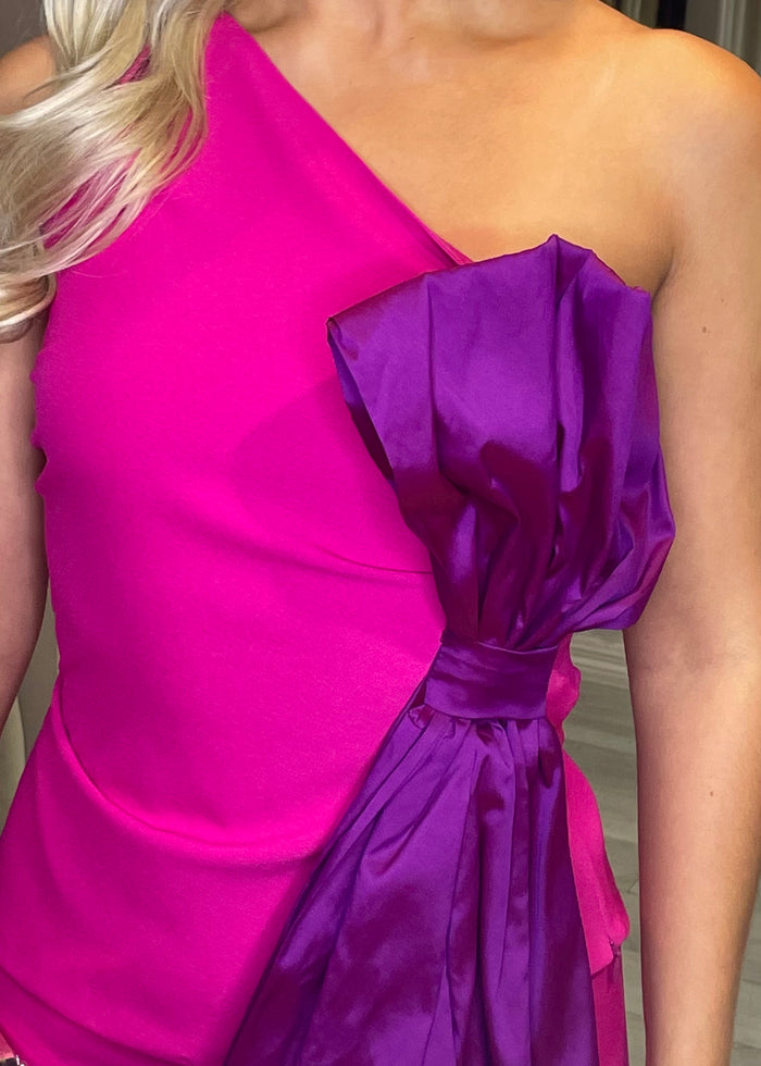 "Malak" Two Piece In Fuchsia