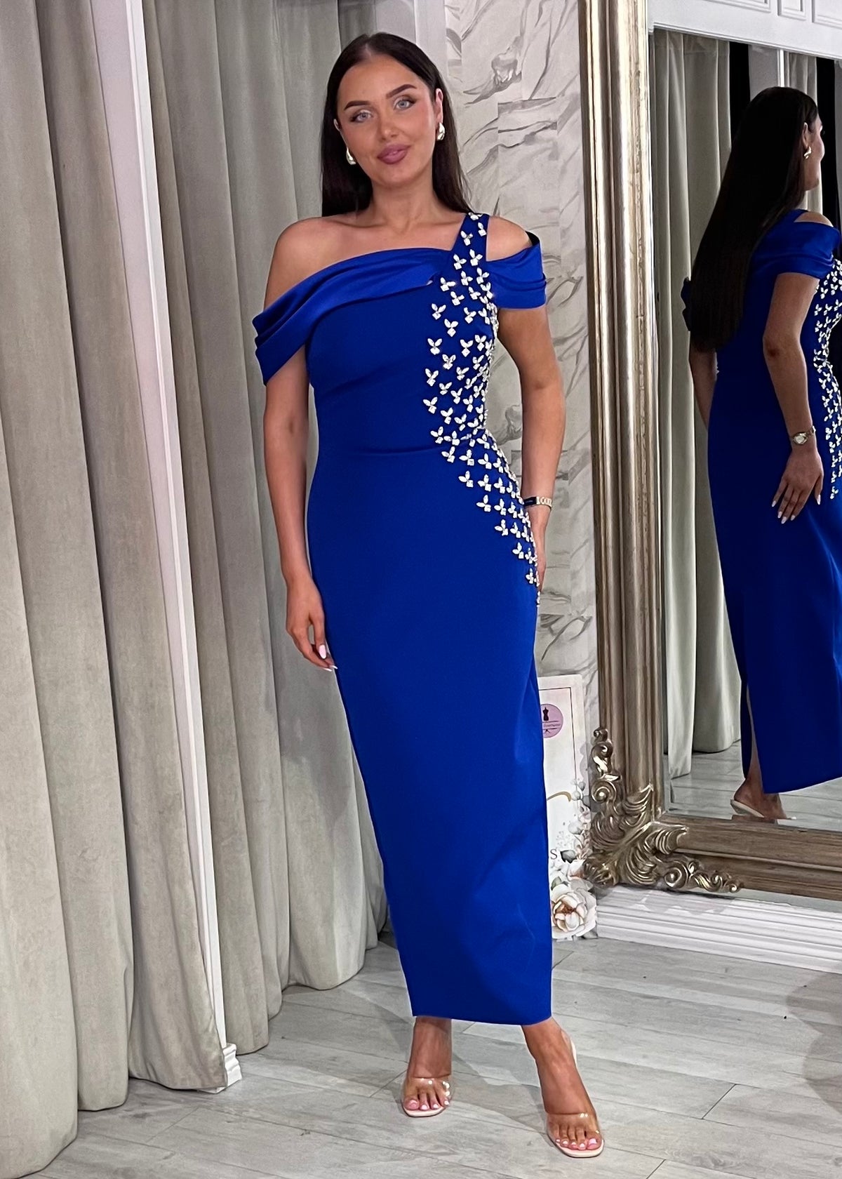 “Mica” Dress In Blue