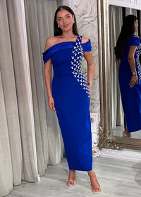“Mica” Dress In Blue