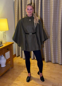 “Nelly” Cape In Khaki