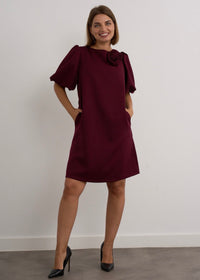 "Emery" Dress In Burgundy