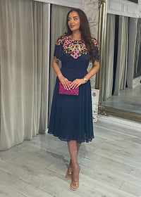 "Eden" Dress In Navy