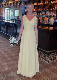 “Beatrice” Bridesmaid Dress In Buttercup