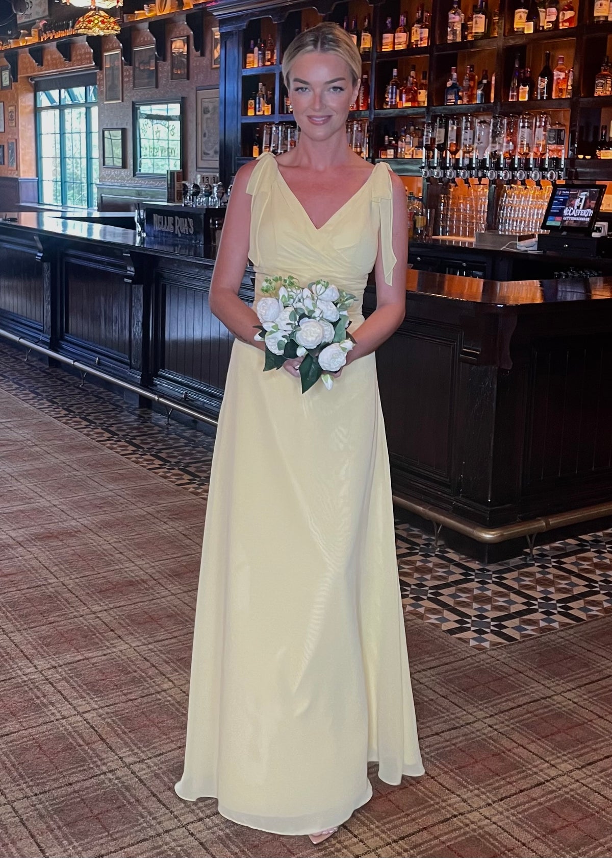 “Beatrice” Bridesmaid Dress In Buttercup