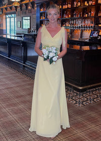 “Beatrice” Bridesmaid Dress In Buttercup