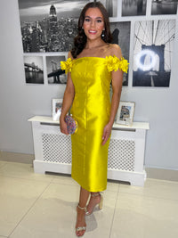 “Lillian” Dress In Yellow