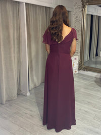 “Meg” Bridesmaid Dress In Port