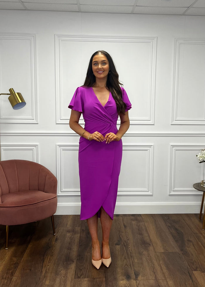 “Arlo” Dress In Magenta