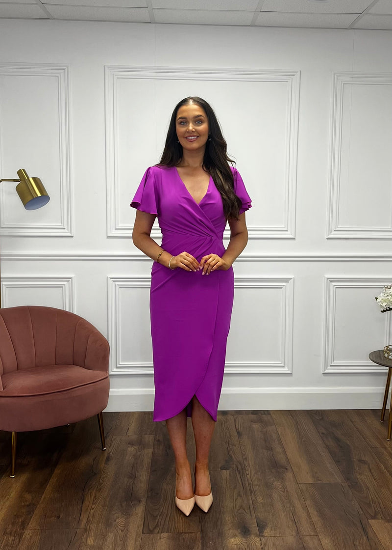 “Arlo” Dress In Magenta