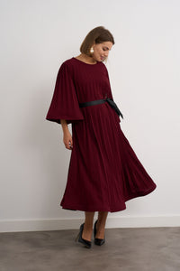 “Blair” Dress In Burgundy