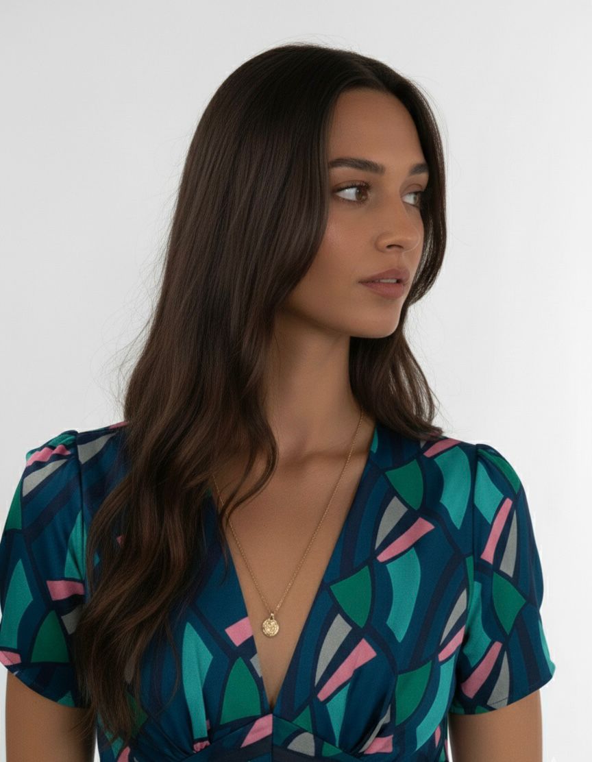 “Kelly” Dress Multi Print