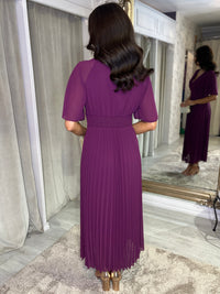 “Sarah” Dress In Deep Purple