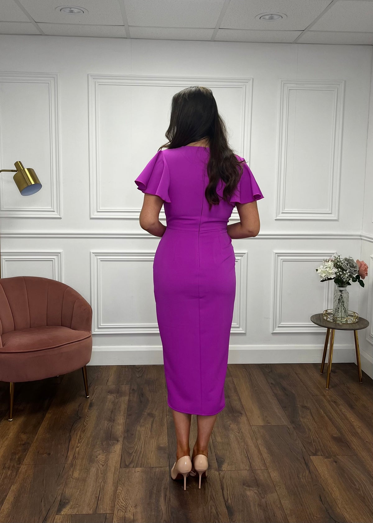 “Arlo” Dress In Magenta