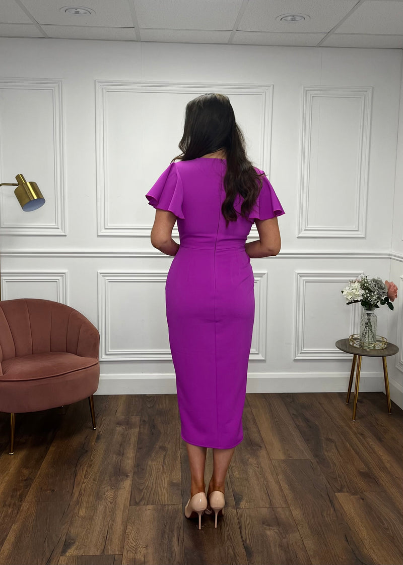 “Arlo” Dress In Magenta