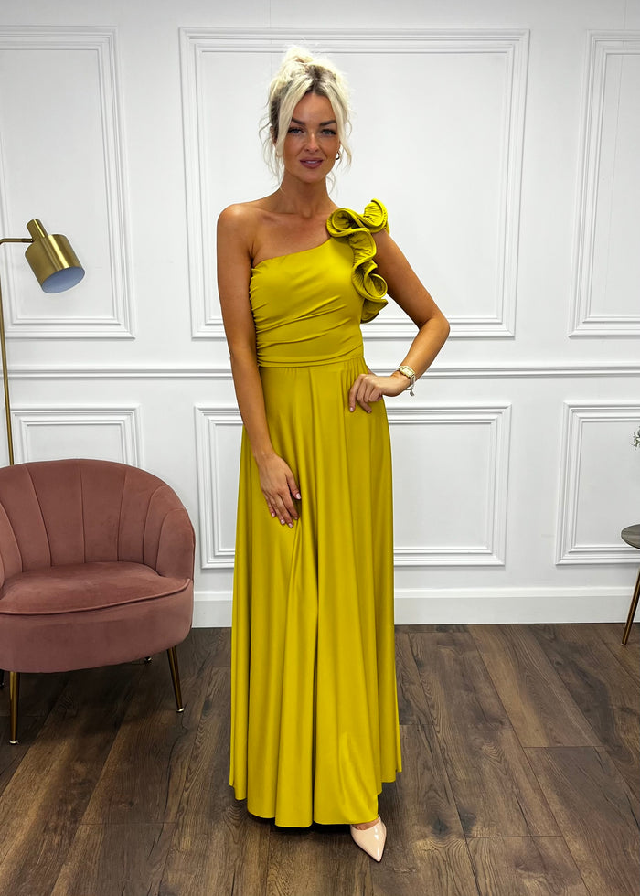 “Sienna” Dress In Mustard
