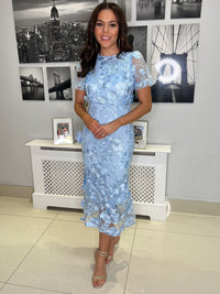 “Polly” Dress In Baby Blue