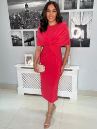“Irene” Dress In Coral