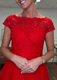 "Lacy" Dress In Red