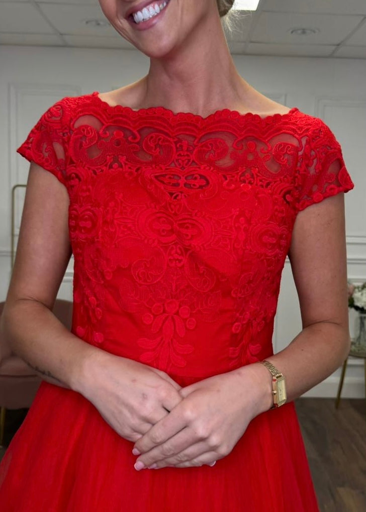 "Lacy" Dress In Red