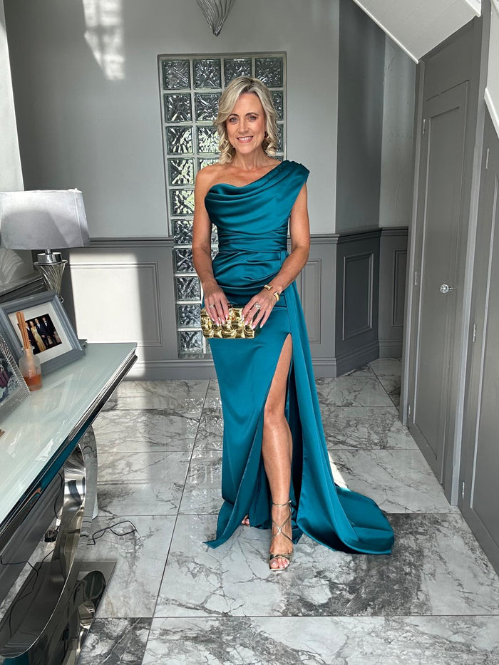 “Georgina” Dress in Teal