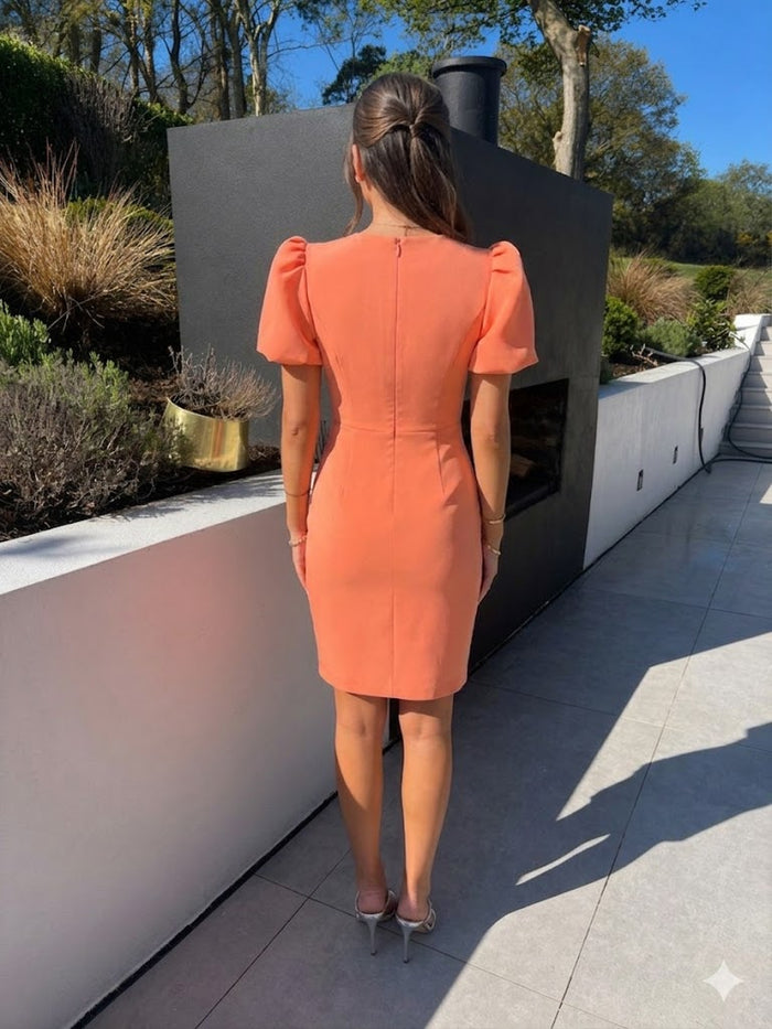 "Alice" Dress In Coral