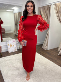 ”Tanya” Dress In Red