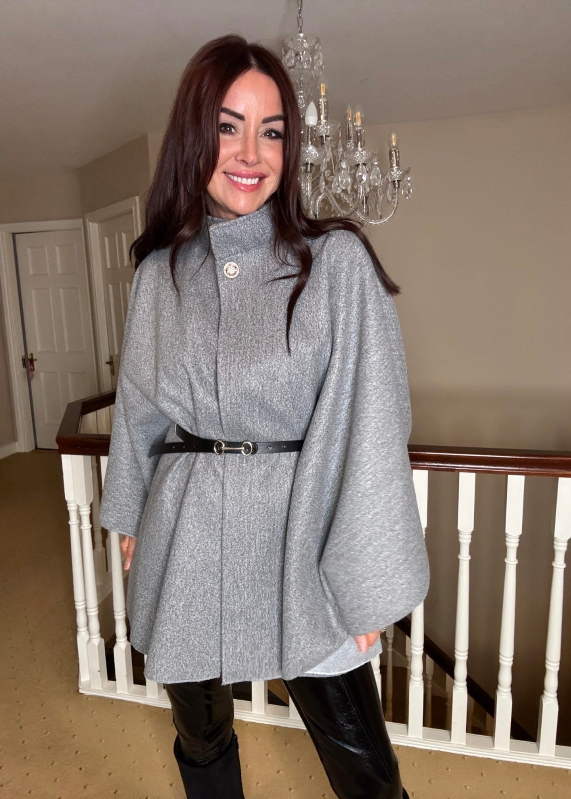 “Nelly” Cape In Grey