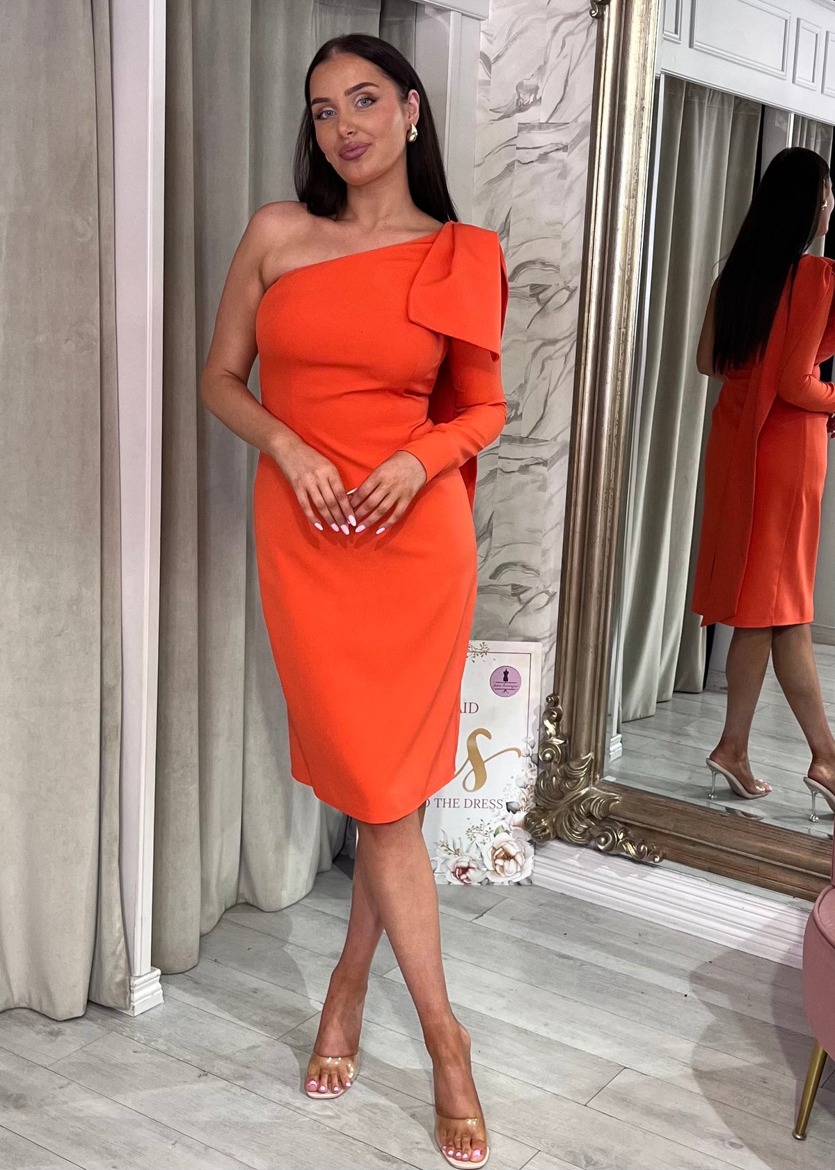 “Rudi” Dress In Orange