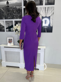 “Nora” Dress In Purple