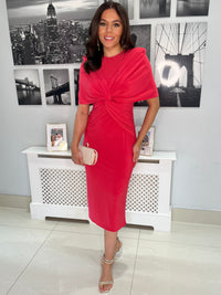 “Irene” Dress In Coral