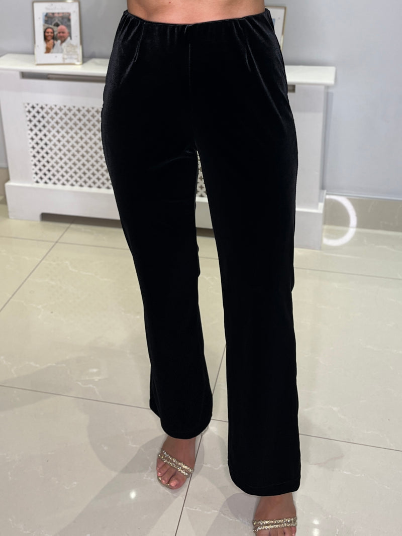 Black Velvet Trousers