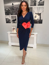 “Imogen” Dress In Navy